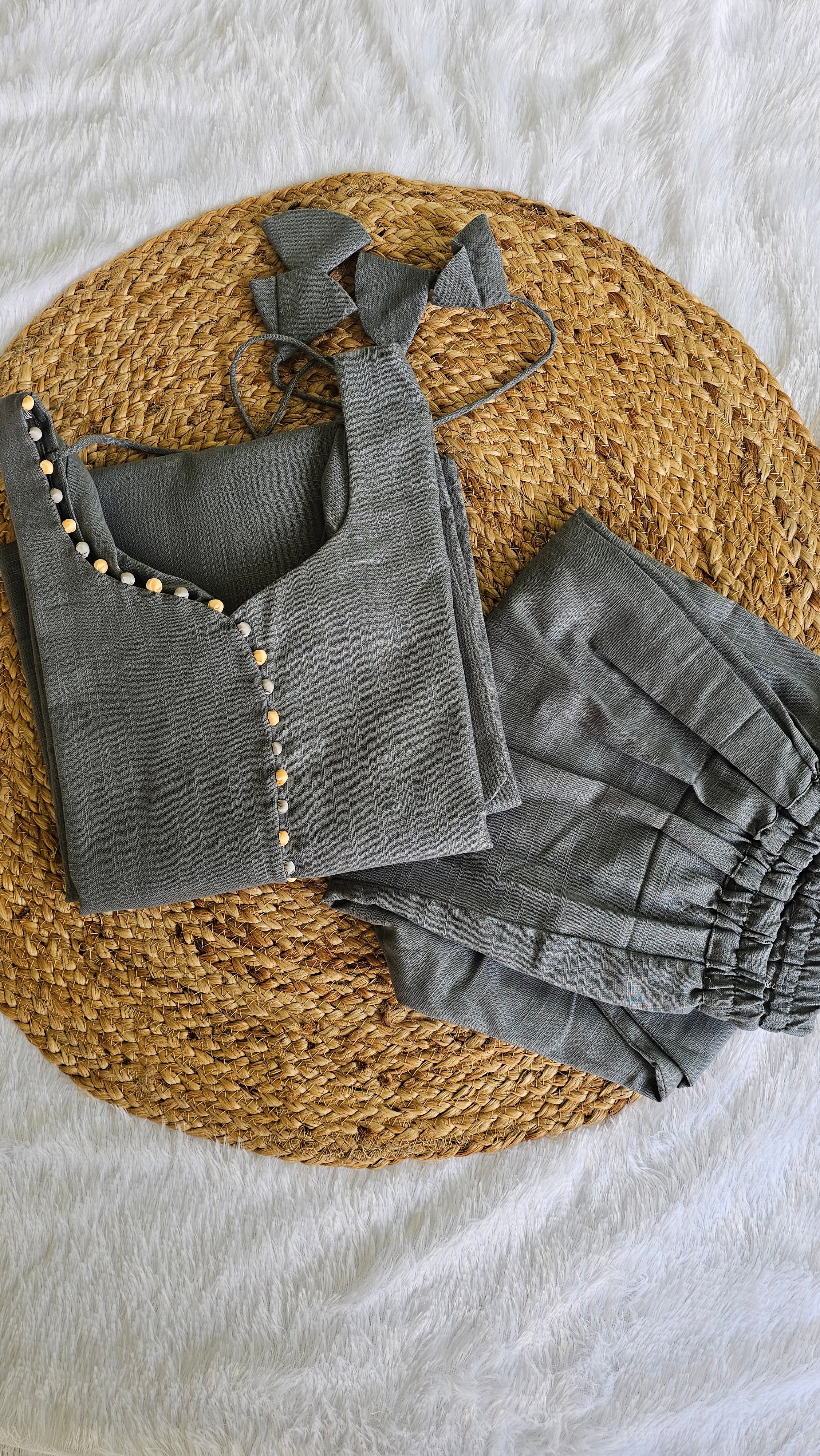 Handloom Khadi Cotton Set with Pastel Ombré Dupatta – Ahalya