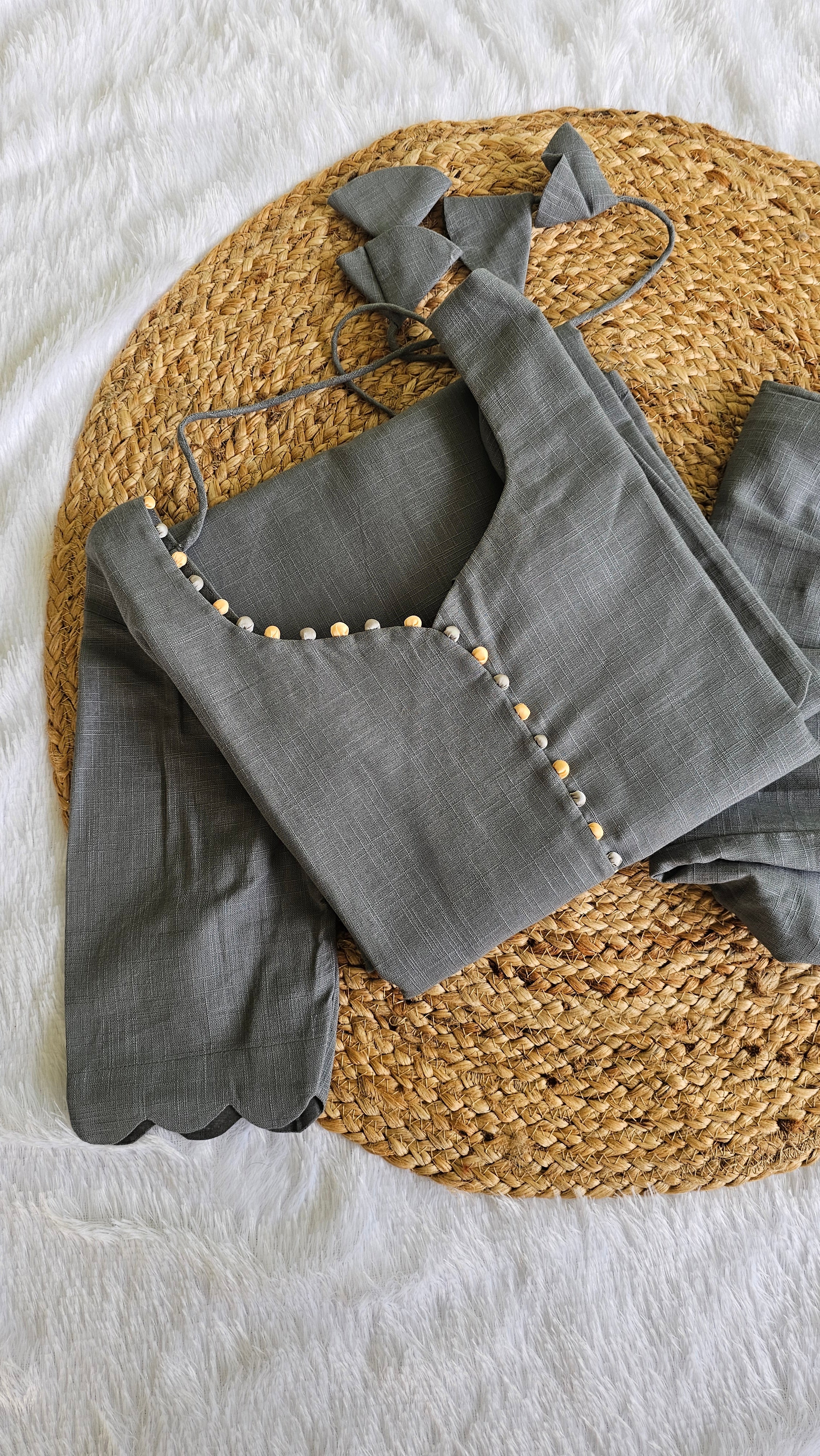 Handloom Khadi Cotton Set with Pastel Ombré Dupatta – Ahalya