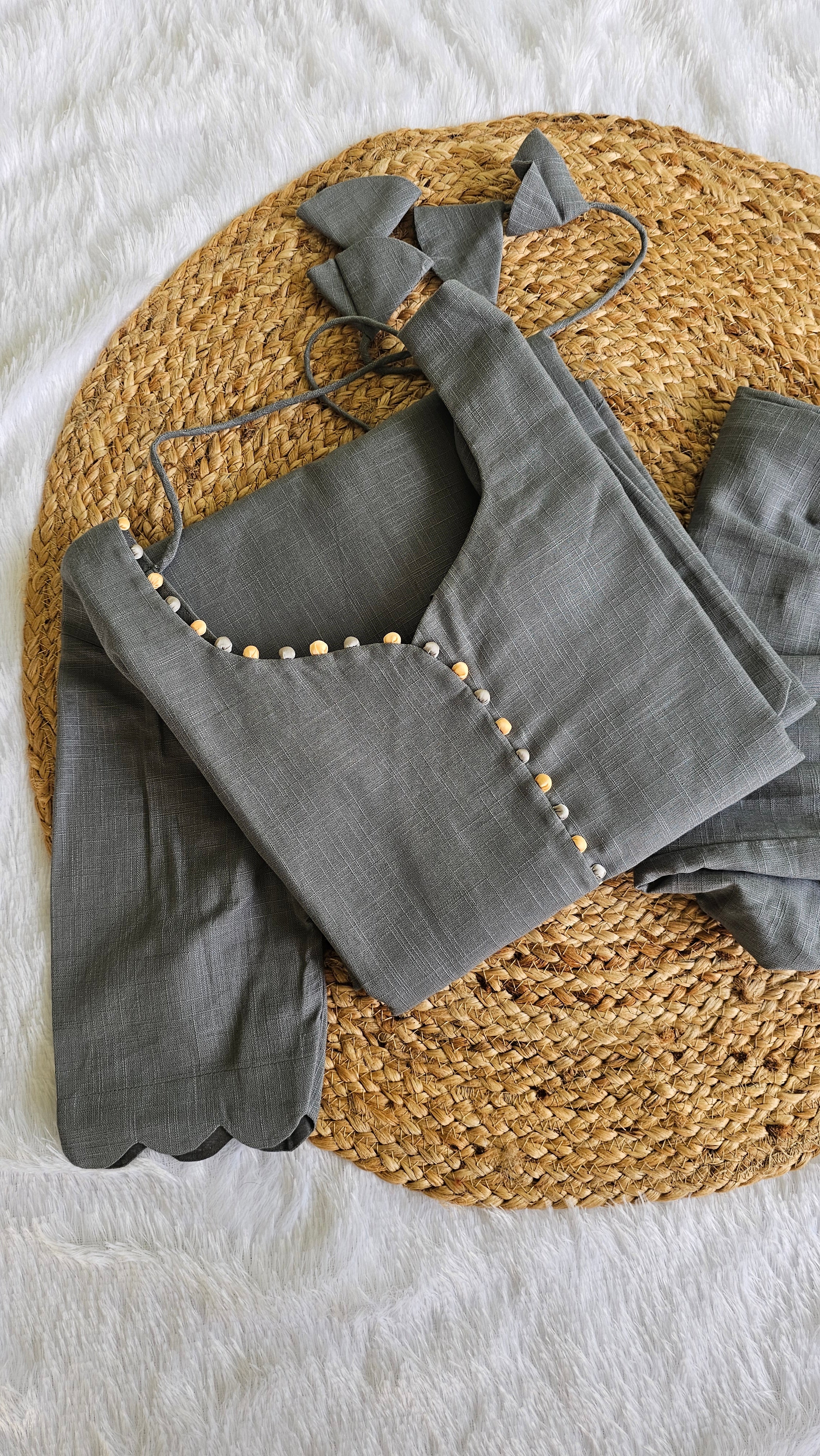 Handloom Khadi Cotton Set with Pastel Ombré Dupatta – Ahalya