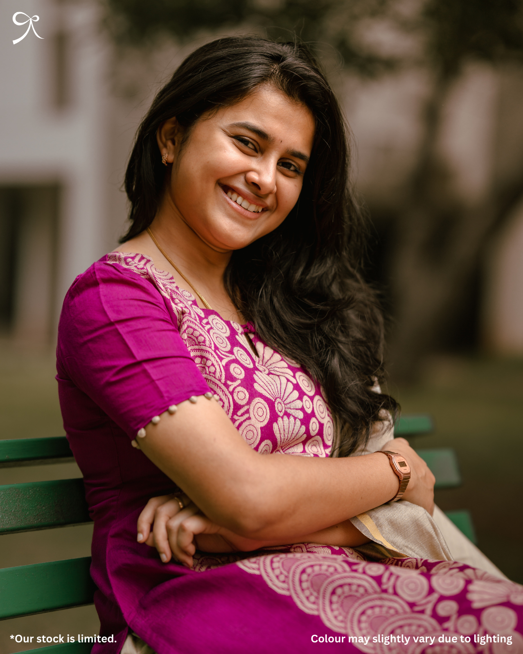 Purple Jacquard Kurta Set with Beige Dupatta