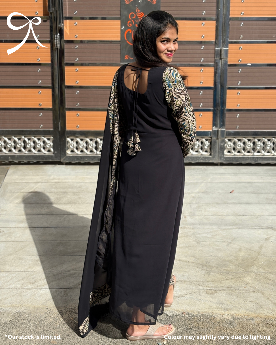 Georgette Kalamkari A-line Top with Dupatta – Nila