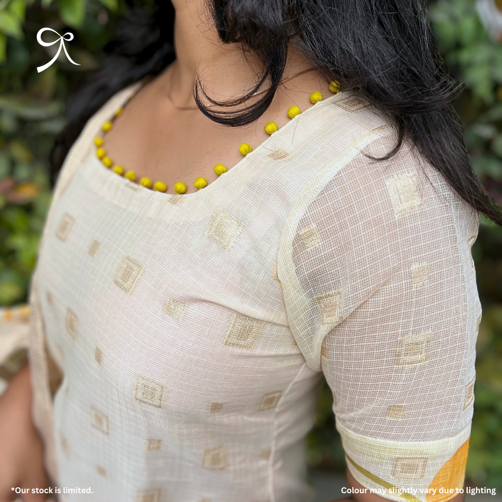 Yellow Kota Printed Salwar Suit