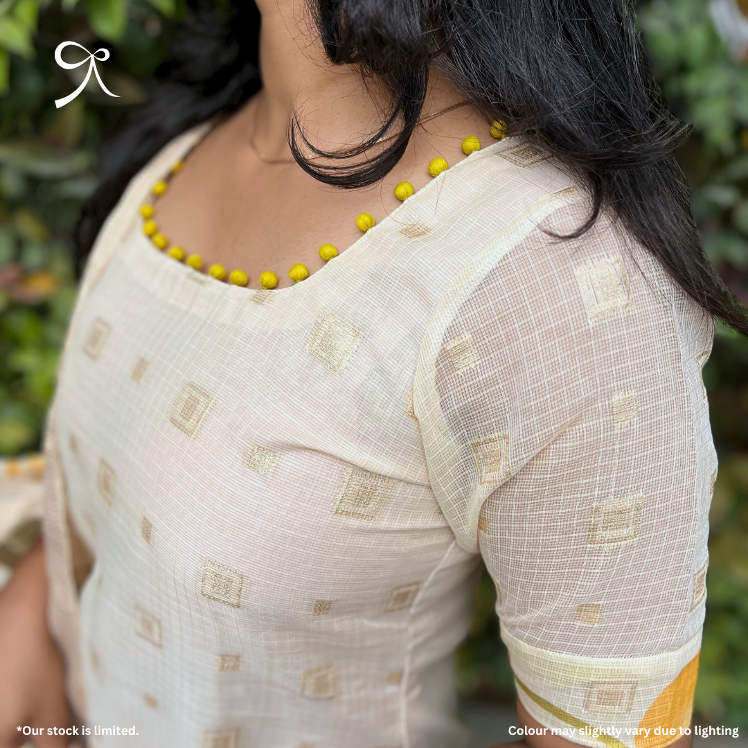 Yellow Kota Printed Salwar Suit