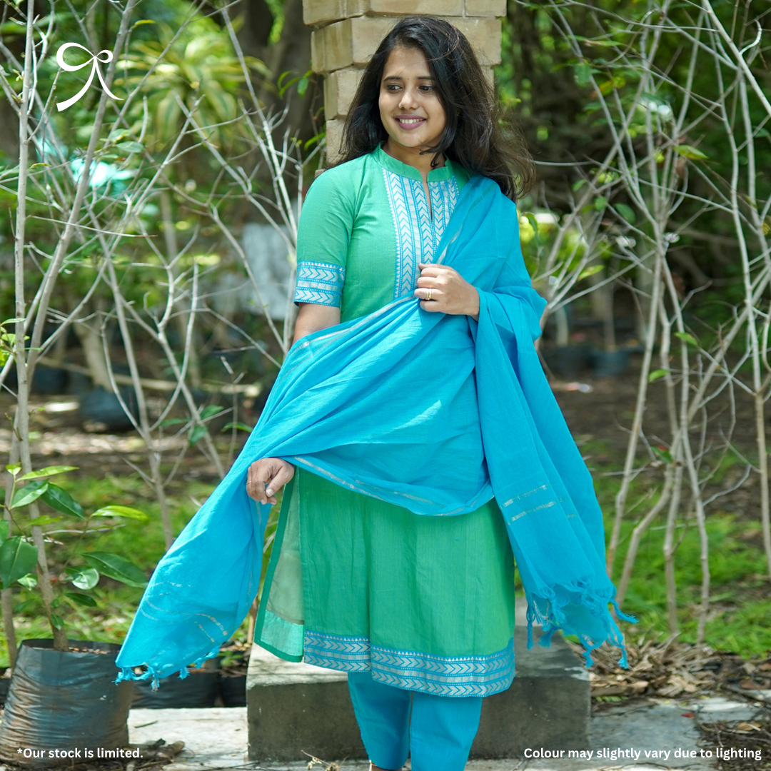 Mangalagiri Cotton Suit Set