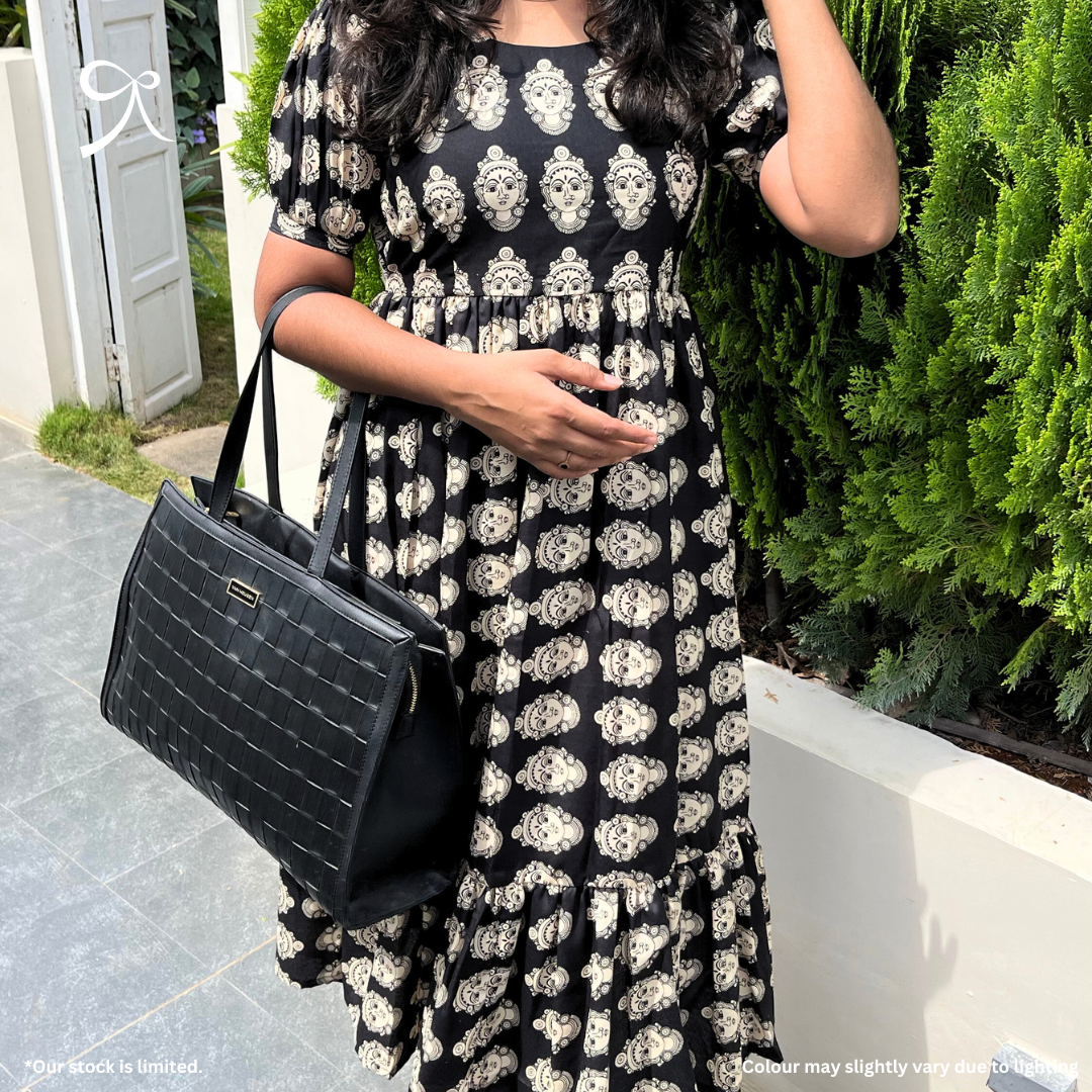 Kalamkari Handblock Viscose Cotton Maxi