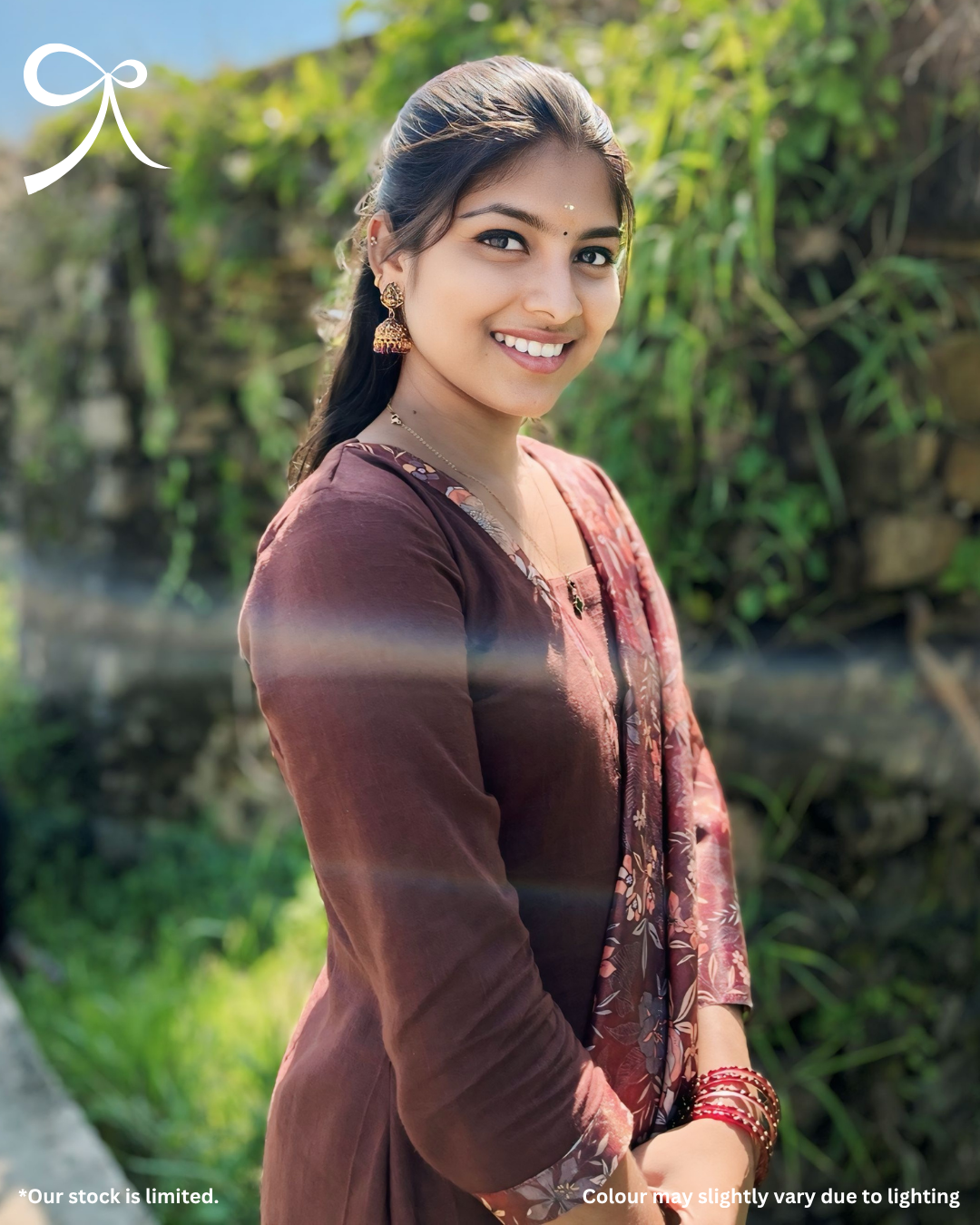 Handloom Cotton Suit Set with Tissue Printed Dupatta